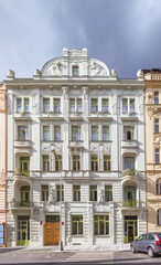 Beautiful house on Rimska street. Prague, Czech Republic