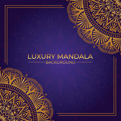 Luxury mandala golden circle frame transparent with vintage gold circular pattern