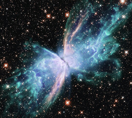 NGC 6302: The "Butterfly Nebula" Elements of this image furnished by NASA. © Visual Studio