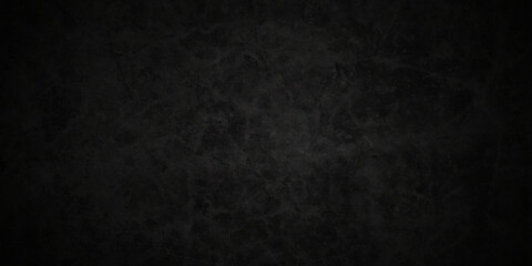 Dark Black stone concrete grunge backdrop texture background anthracite panorama. Panorama dark grey grunge black slate background or texture.	
