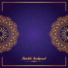 Luxury mandala golden circle frame transparent with vintage gold circular pattern