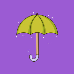 Cloudy Clouds With Lightning Doodle Cartoon
