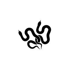 Obraz premium Snake icon isolated on white background