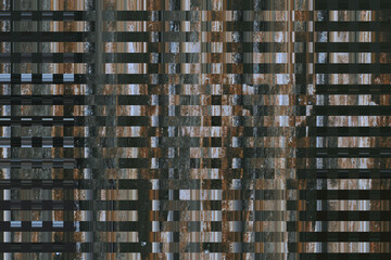 Fototapeta na wymiar abstract dark architecture background with squares