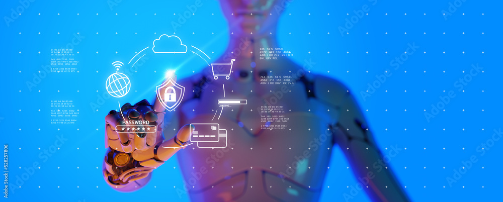 Poster cybersecurity online payment e-wallet privacy protection digital technology, abstract technology bac
