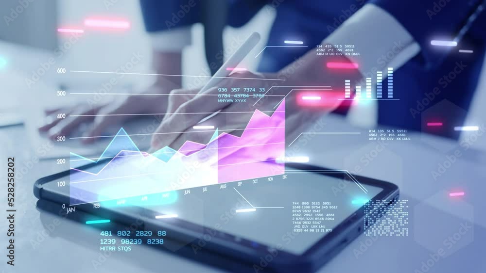 Poster digital transformation digital technology, empowering organization, optimize operations process, eng