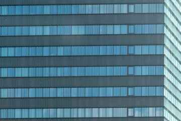 architecture of the building  with lots of windows - obrazy, fototapety, plakaty