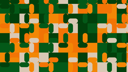 green, yellow geometric pattern, seamless wallpaper for fabric, tile, tablecloth