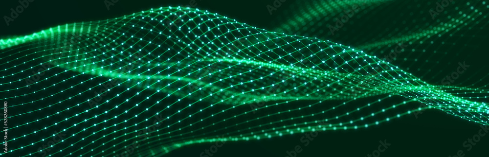 Poster beautiful illustration with connected dots and lines. digital network background. background for pre