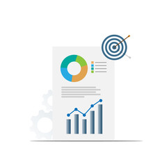 vector illustration long term investment, time investing, success takes time, growth profit, financial innvesting, candle stick graph, goal investment