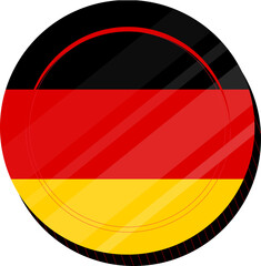 German Flag vector hand drawn flag,EUR hand drawn flag