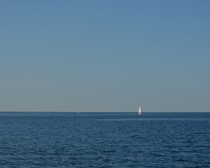 sailing ship yacht in the sea