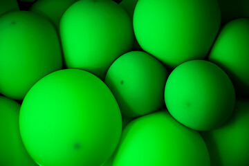 Details or Background of some green balloons