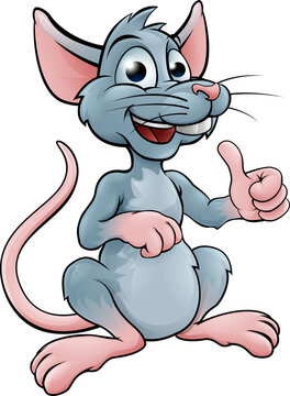Cute Cartoon Mouse or Rat