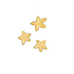 Fototapeta na wymiar Christmas watercolor golden stars on white