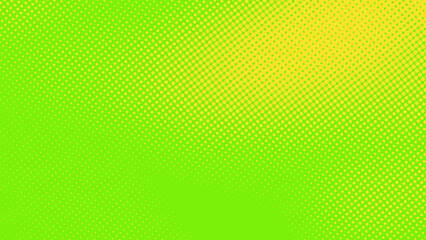 Abstract dots halftone green yellow colors pattern gradient texture background.