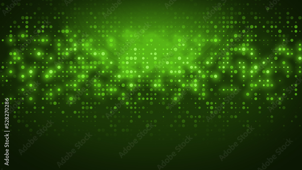 Aufkleber abstract dot green pattern gradient texture technology background.