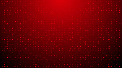 Abstract dot red pattern gradient texture technology background.