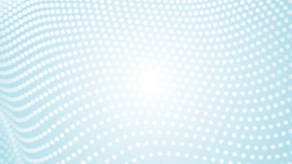 Abstract dot white blue wave pattern gradient  texture technology background.