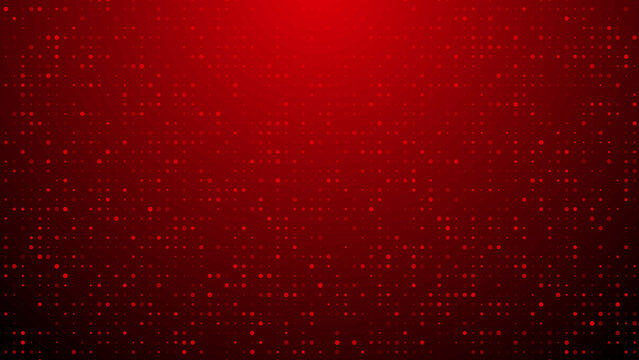 Abstract dot red pattern gradient texture technology background.