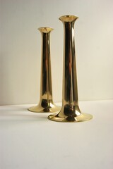 Mid century brass candle holder. Design Torben Orskov 1970s. 