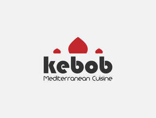 Kabob/ Kebab Mediterranean Arabian Cuisine Restaurant Logo 