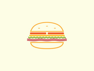 Burger Sandwich Illustration