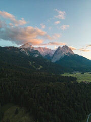 Zugspitze im Sonnenuntergang