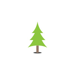 christmas tree vector logo icon illustration