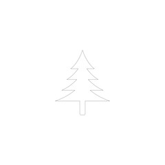 christmas tree vector logo icon illustration