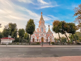 Fototapeta na wymiar Orthodox Church in Grodno. Belarus.