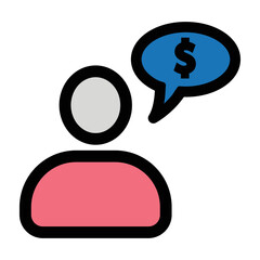 Dollar, sales, support icon