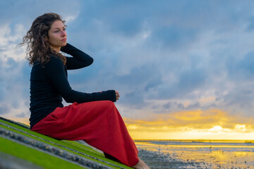 Frau am Wattenmeer (AG) - Ostsee