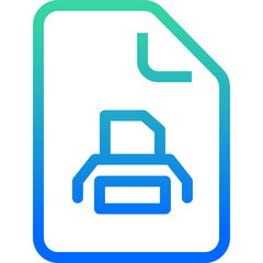 Obraz premium print icon