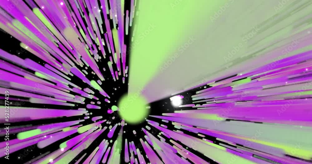 Poster stars tunnel in fast speed background. hyper galaxy backdrop with warp tunnel concept for time trave