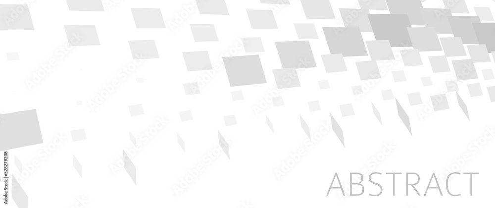 Poster Abstract background with light gray sparse rectangles. Minimal graphics