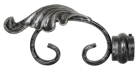 wrought edge of curtain rod