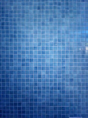 Blue swimming pool waterproof tiles background