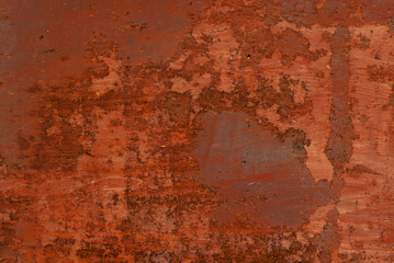 Grunge rusty orange brown metal corten steel panel background texture, rust and oxidized metal...