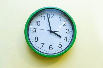 Focus time in clock of four o'clock for the design in your business concept and design in your work.