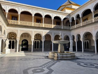 courtyard of the cathedral of the holy sepulchre