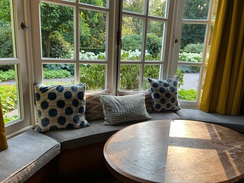 Curved bay window cushions best sale