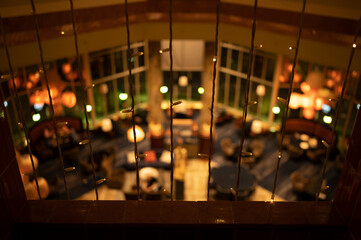 Hotel space - décor, colors, play of lights