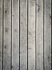 Weathered wood plank fence