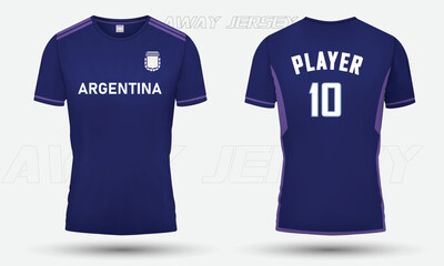 Argentina jersey design. Jersey Design for the Argentina football team. Jersey design and mockup 