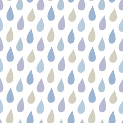 Multicolored drops seamless pattern