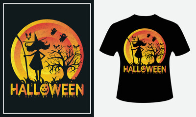 Halloween t-shirt design template. Halloween t shirt design vector. Typography, quote, Halloween t shirt design. Halloween t shirt design for Halloween day