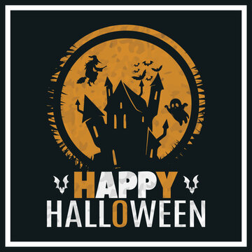 Halloween t-shirt design template. Halloween t shirt design vector. Typography, quote, Halloween t shirt design. Halloween t shirt design for Halloween day