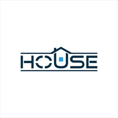word house logo vector template