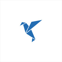 bird logo vector paper template